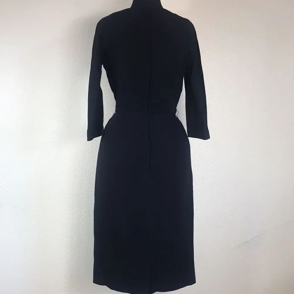 Vintage Handmade Black Women Dress Size M